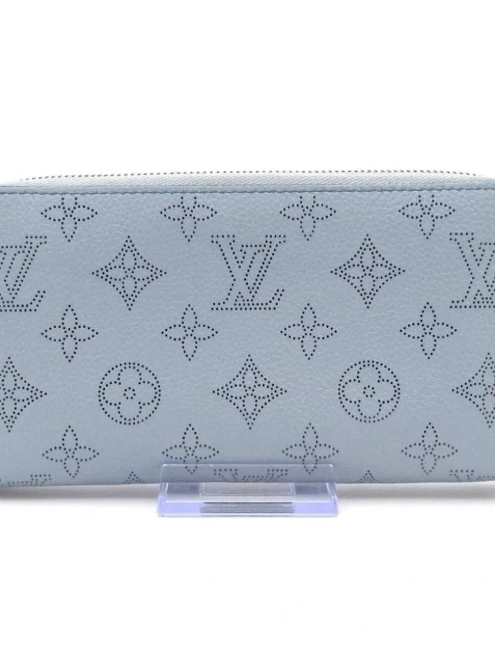 LOUIS VUITTON Zippy Wallet Blue Horizon Pumpkin Mahina